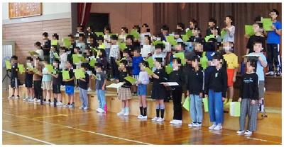 歌声をつくっていくのは時間がかかります。頑張れ４年生。