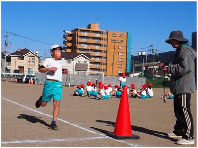 頑張りました！　ゴールです！