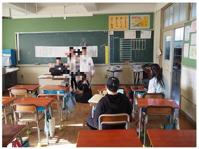 「こんな日があっていいね」と話す６年生