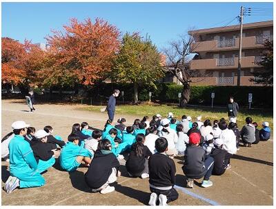 ６年生が終わった後にしっかり振り返りを行っていました