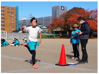 ６年生ラストラン　６年間のマラソン大会終了です！