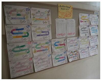 すぐに掲示に反映されて励みになりますね　２年生