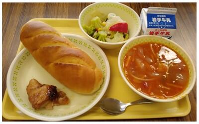 ミルクパンがボリュームたっぷりです