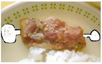 漫画のような骨付き肉