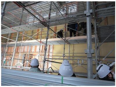 ホールの中　とても広いです