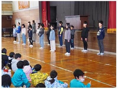 ６年生と入れ替わって５年生が、ぐいっと前に