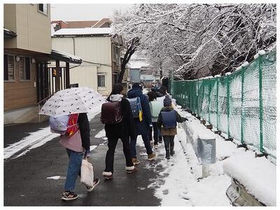 雪模様となりました