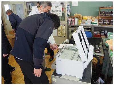 職員室のプリンターが新しくなりました