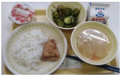 今日も美味しいデザートがつきました