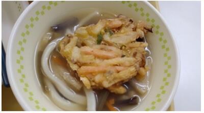 天ぷらものせた山菜うどん　豪華