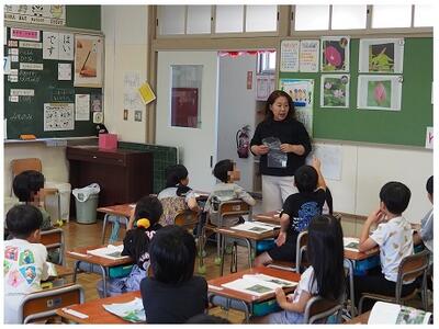 先生のお話も集中して聞いています