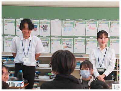 質問タイム中　笑顔が見られました