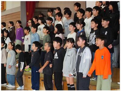 歌声がまとまっている５年生