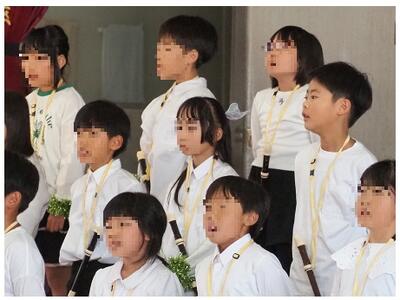 歌いだしがきれいにそろう３年生