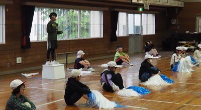 団長を中心にまとまりがある白組応援団リーダー