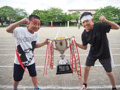 運動会の団長さんたちがとてもいい感じ